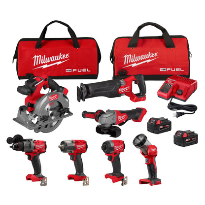 M18 Fuel - Cordless 7 Tool Combo Kit - 18 V