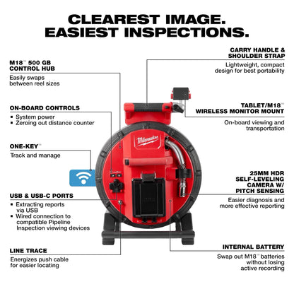 Flexible Modular Pipeline Inspection Reel - 3972-22