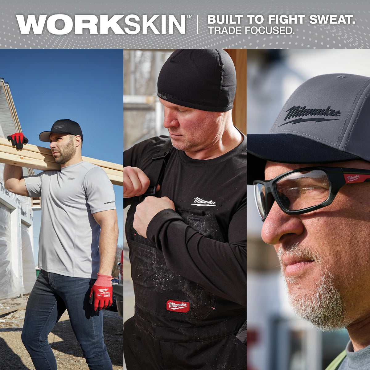 Milwaukee® WorkSkin™ 415HV-L Lightweight Long Sleeve Round Neck Performance T-Shirt, Men's, L, Hi-Viz Yellow, Polyester