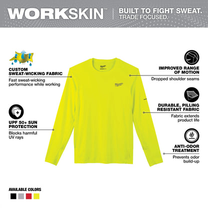 Long Sleeve Round Neck Performance T-Shirt - Polyester