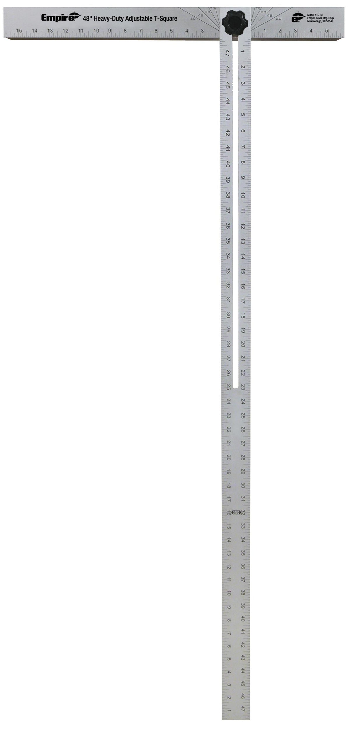 Adjustable Head Super Heavy Duty T-Square - Aluminum