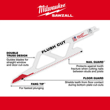 Multi-Purpose Tapered Flush Cut Saw Blade - Bi-Metal