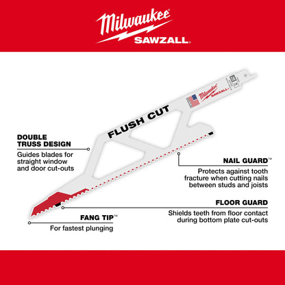 Multi-Purpose Tapered Flush Cut Saw Blade - Bi-Metal