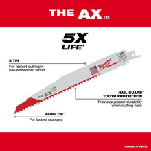 Demolition Tapered Back Reciprocating Saw Blade - 6"