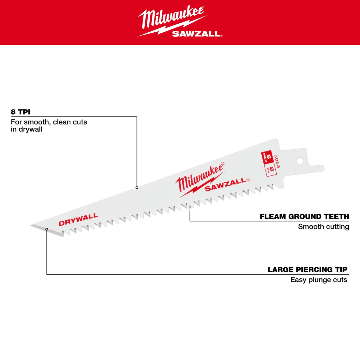 Sawzall Blade - 6" L x 0.98" W