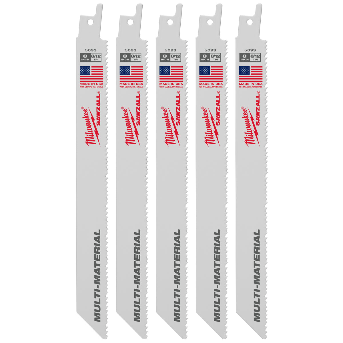 Straight Back Thin Kerf Reciprocating Saw Blade - 3/4"