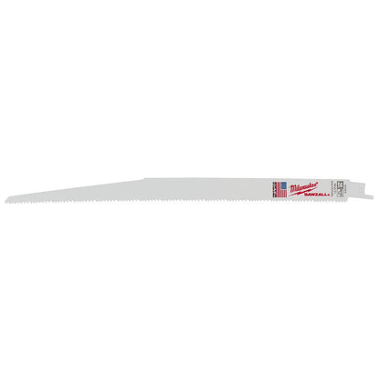 Straight Back Thin Kerf Reciprocating Saw Blade - 8/12 TPI