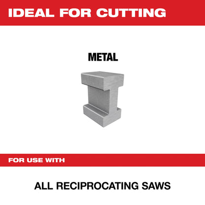Straight Back Reciprocating Saw Blade - Bi-Metal - Sawzall