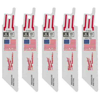 Back Thin Kerf Reciprocating Saw Blade - 4" L x 3/4" W