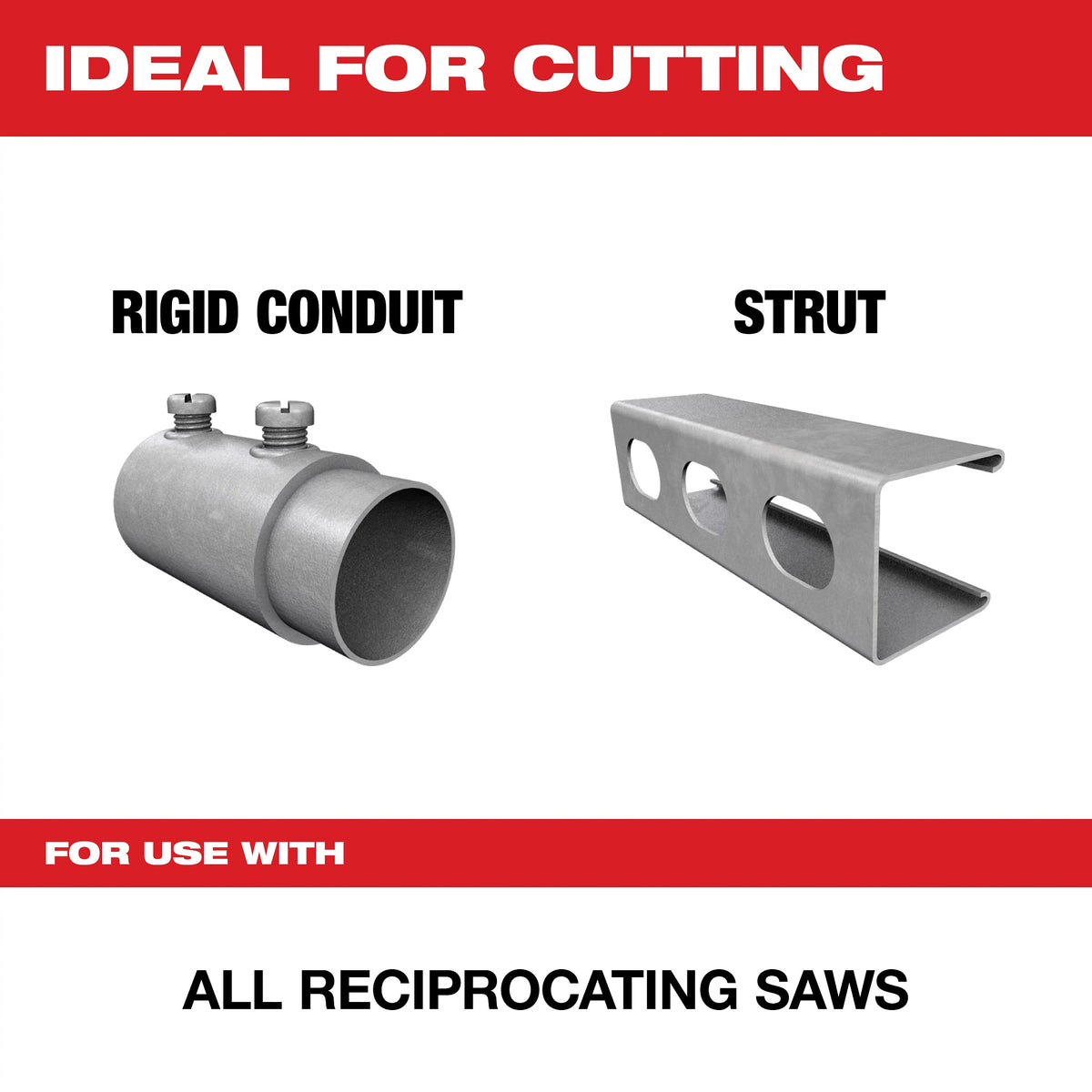Double Duty Straight Back Reciprocating Saw Blade, 24 TPI