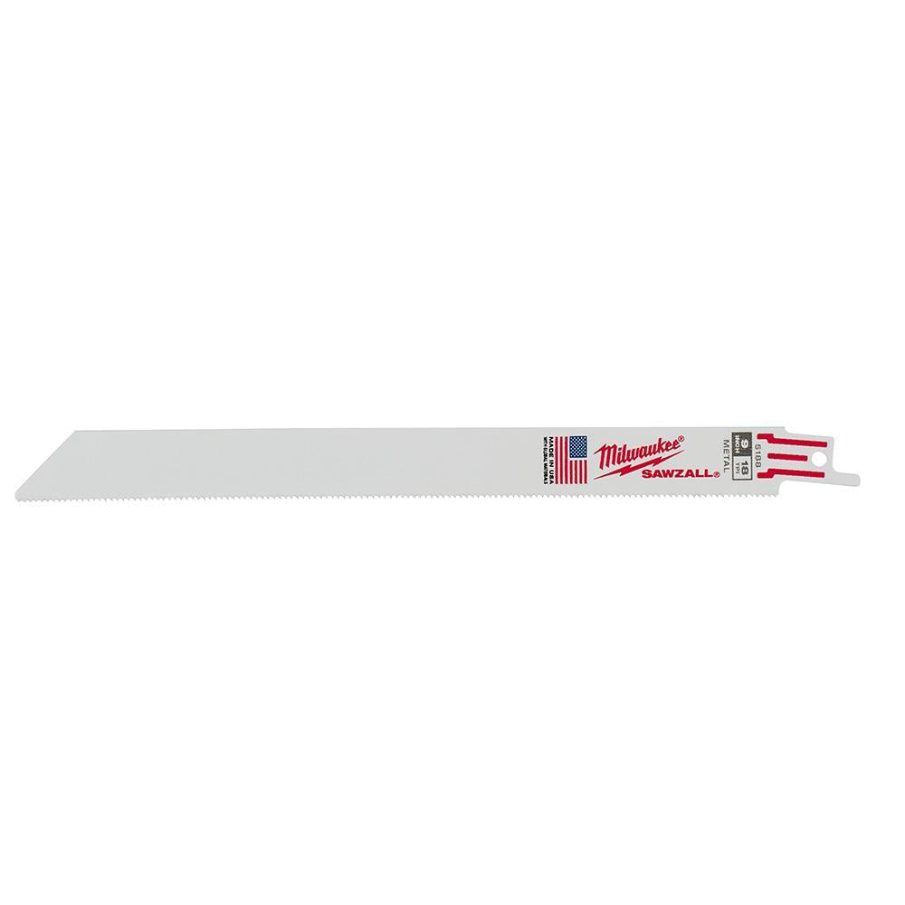 Back Thin Kerf Reciprocating Saw Blade - 9" L x 3/4" W