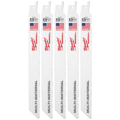 Performance Straight Back Reciprocating Saw Blade - 8"