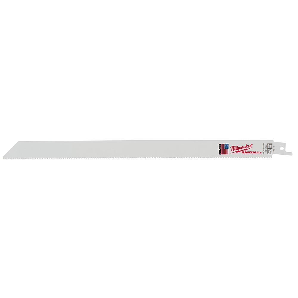 Performance Straight Back Reciprocating Saw Blade - 12"