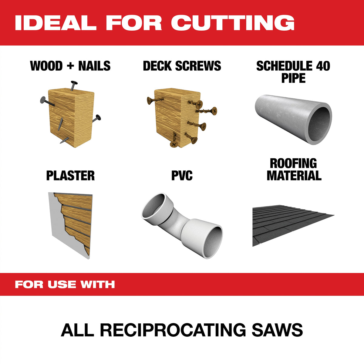 Wrecker - Multi-Purpose Reciprocating Saw Blade - 48-00-5242