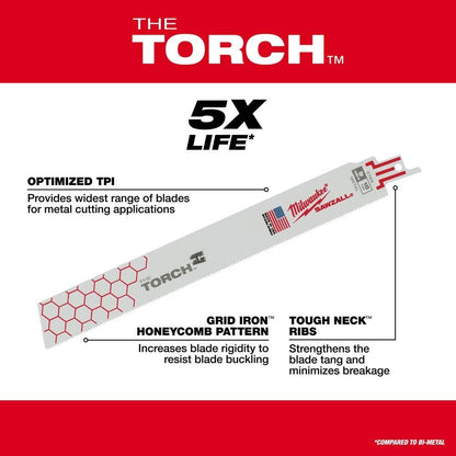 Double Duty Straight Back Reciprocating Saw Blade, 24 TPI