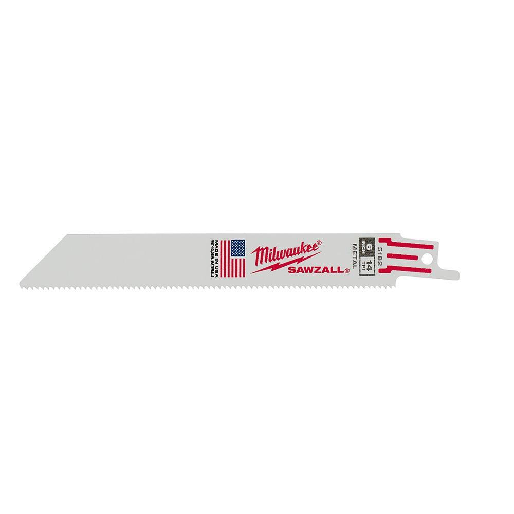 Back Thin Kerf Reciprocating Saw Blade - 6" L x 3/4" W