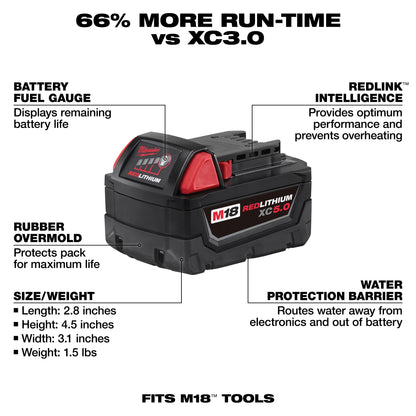 Extended Capacity Bare Tool Battery - 48-11-1851