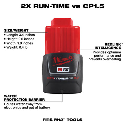 Redlithium Compact Battery Pack - Bare Tool - Tool Only