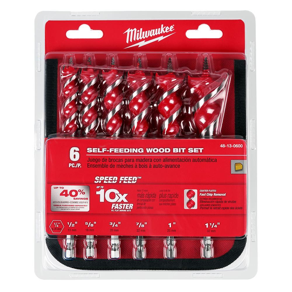 Wood Drill Bit Set - 6 Pieces