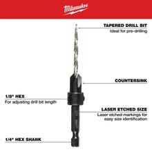 Countersink Bit with 9/64" Bit - HSS