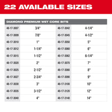 Premium Grade Wet Core Bit - 48-17-3035