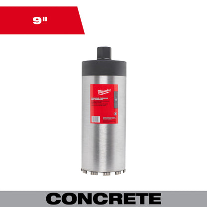Wet Core Drill Bit - 9" Drill
