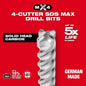 Rotary Hammer Drill Bit - 16" D Cutting - 13" OAL