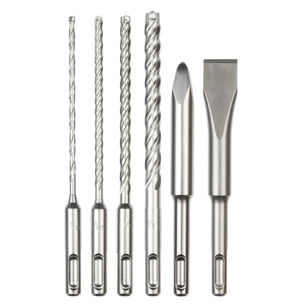 6 Pc SDS Plus MX4 4-Cutter & Chisel Kit - 48-20-7662
