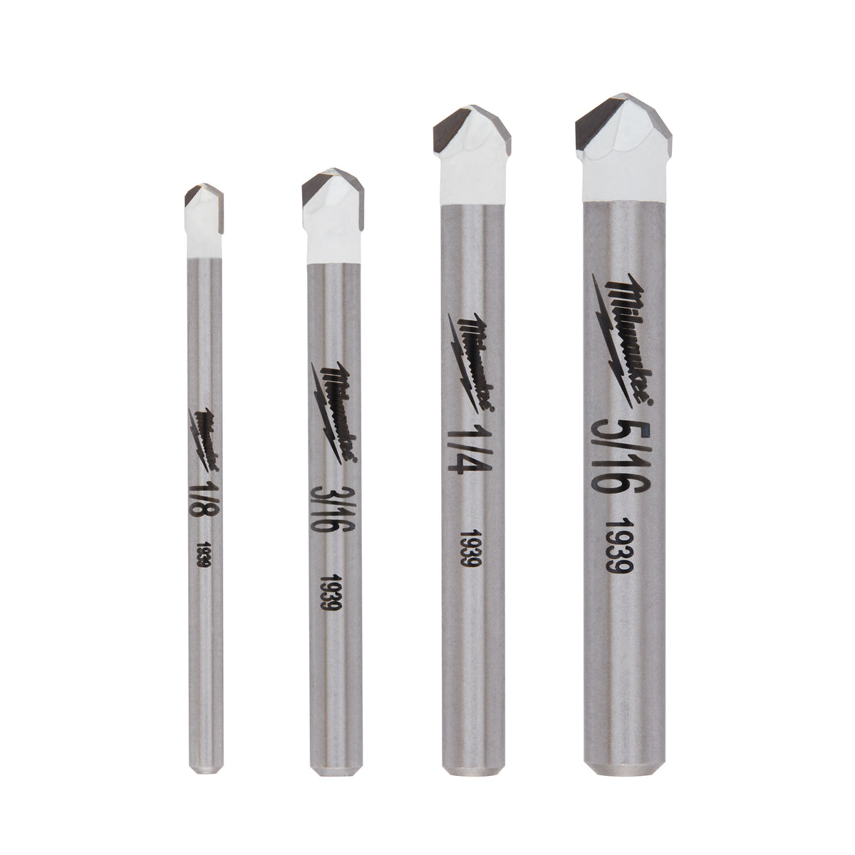 Specialty Single Ended Drill Bit Set - 4 Pieces - Carbide