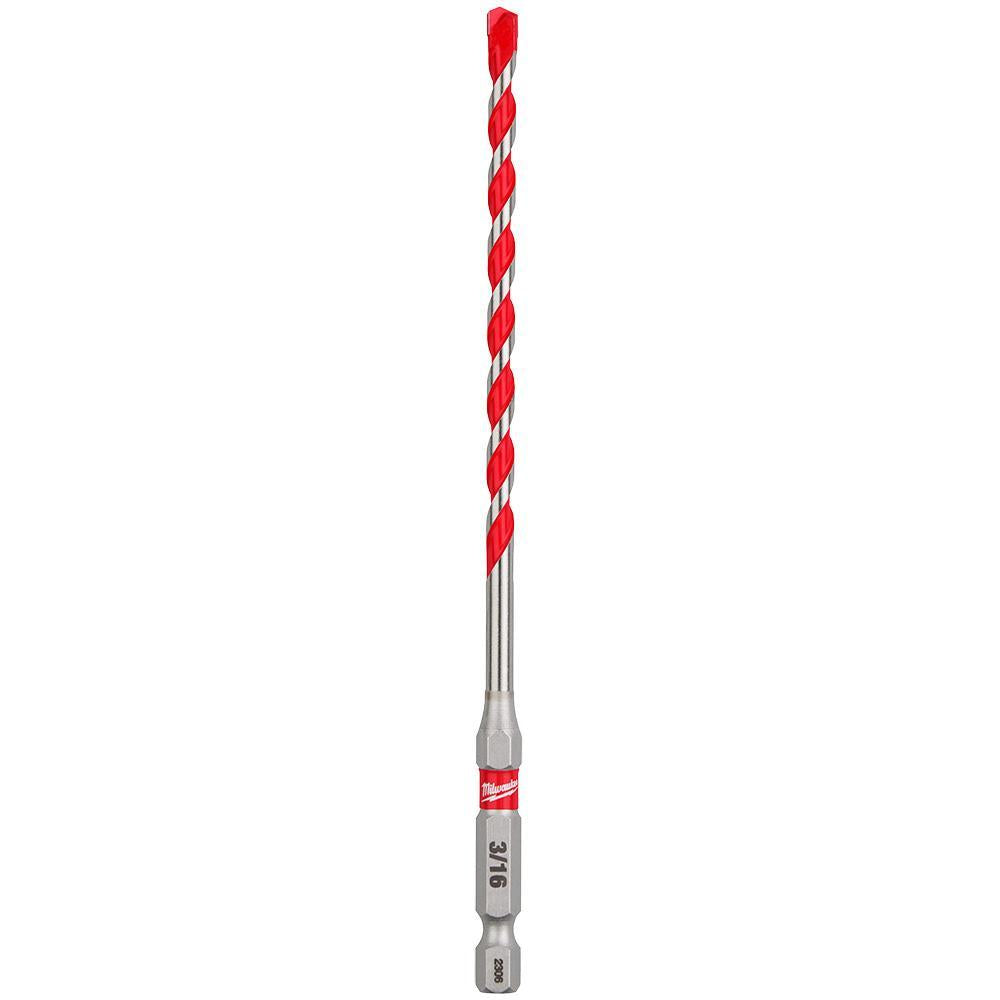Shockwave - Single Ended Hammer Drill Bit - 3/16" Drill Bit