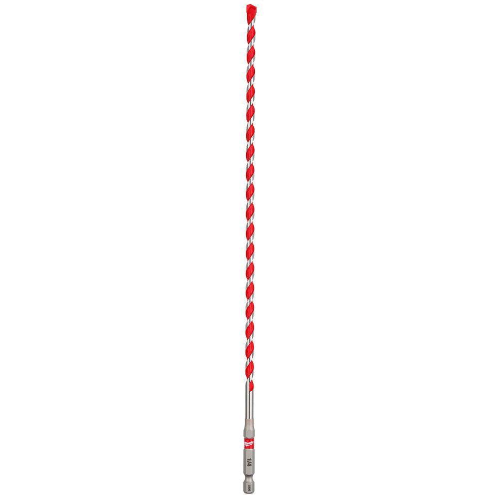 Shockwave - Ended Hammer Drill Bit - 1/4" 3-Flat Shank