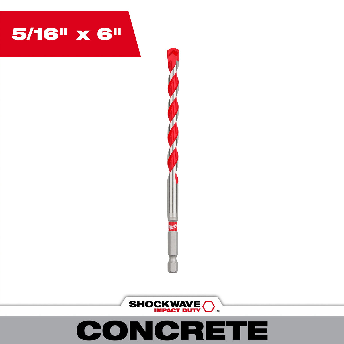 Shockwave - Single Ended Hammer Drill Bit - 5/16" Drill Bit