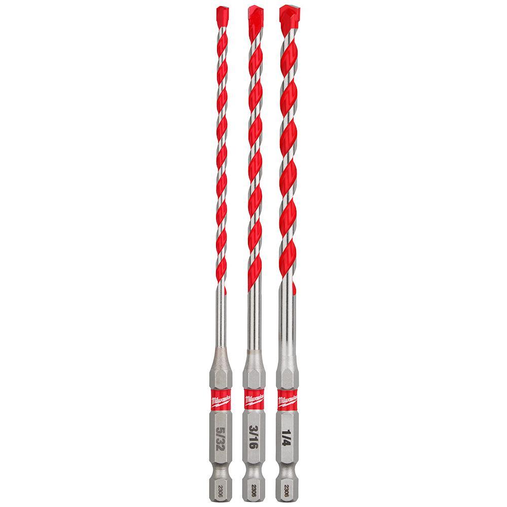 Shockwave Masonry Single Ended Drill Bit Set - 3 Pieces