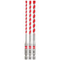 Shockwave Masonry Single Ended Drill Bit Set - 3 Pieces
