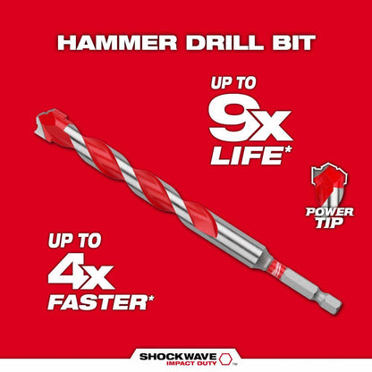 Shockwave Masonry Single Ended Drill Bit Set - 7 Pieces