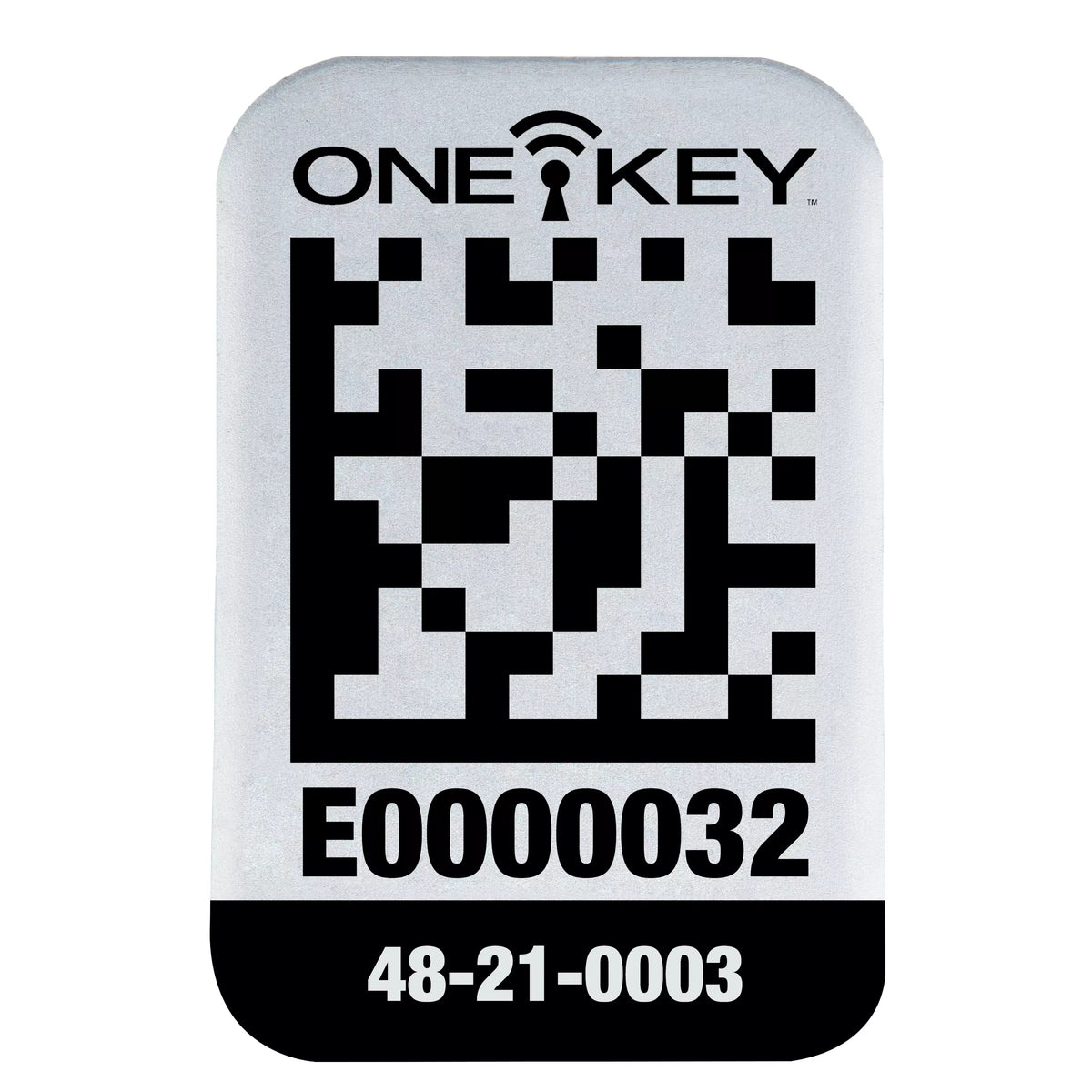 One-Key Self-Adhesive Small Asset ID Tag - 48-21-0003