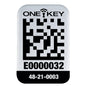 One-Key Self-Adhesive Small Asset ID Tag - 48-21-0003