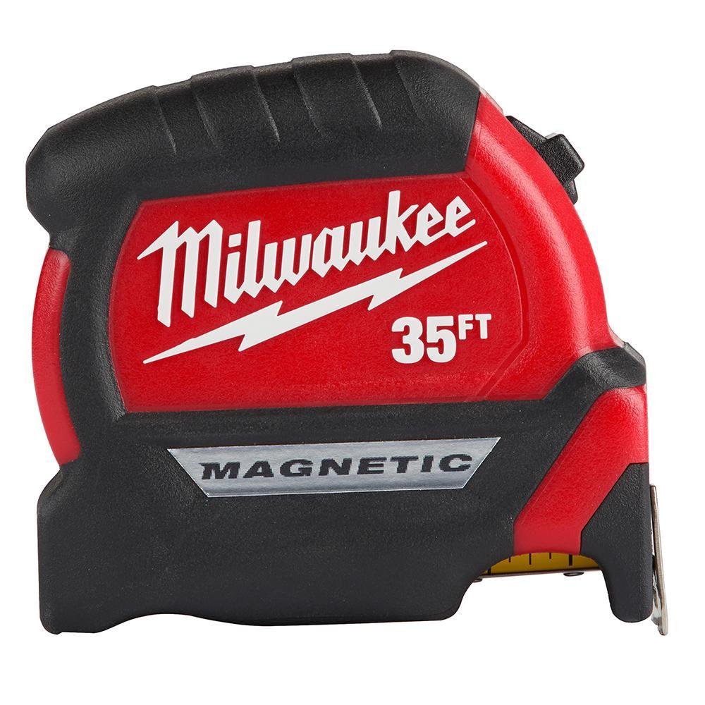 Wide Measuring Tape with Belt Clip - 1/16" Graduation