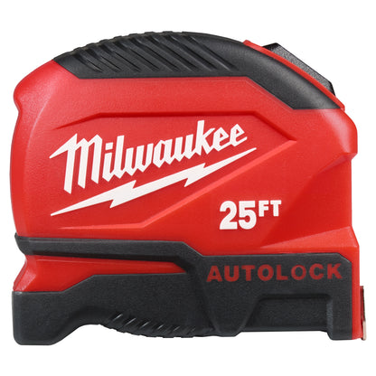 Autolock Measuring Tape - 25 ft L 1" W Blade