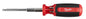 Milwaukee® 48-22-2136 9-in-1 General Purpose Multi-Bit Screwdriver, 9 Pieces, Phillips®/Slotted/Square Point, Ergonomic Grip Handle, Steel