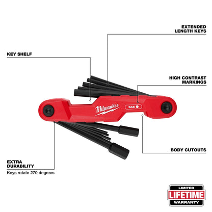Set Folding Hex Key - 11 Pieces