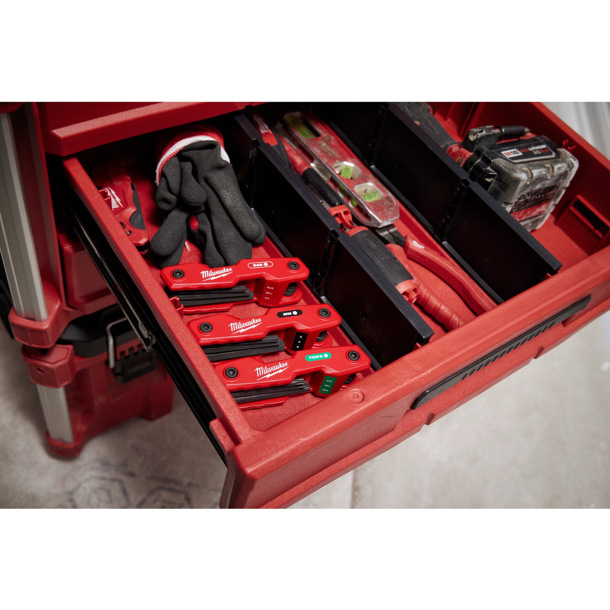 Folding Hex Key Set - 9 Pieces - Steel/Aluminum