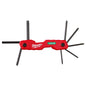 Folding Hex Key Set - 8 Pieces - Steel/Aluminum