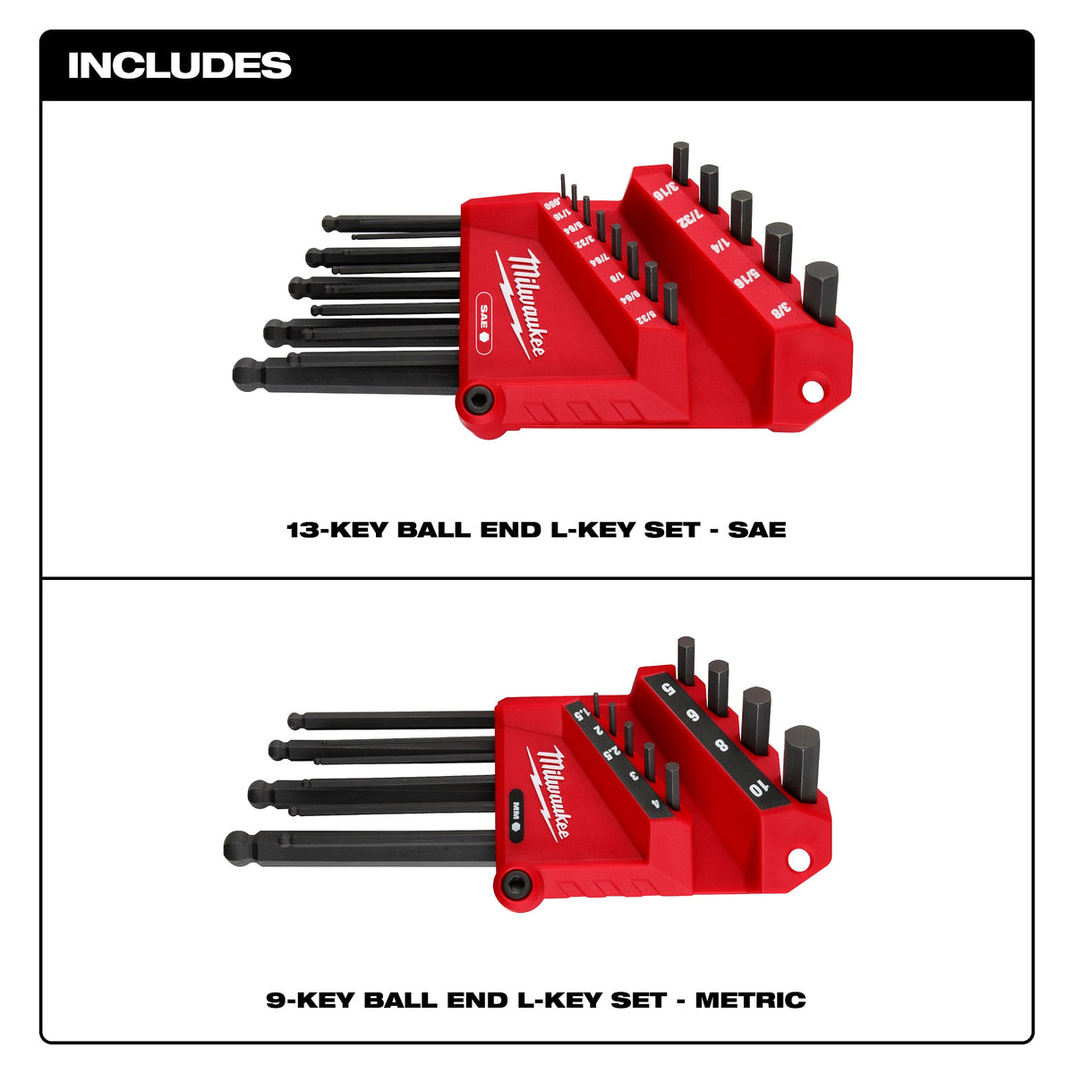 L-Key Set - 22 Pieces - Steel