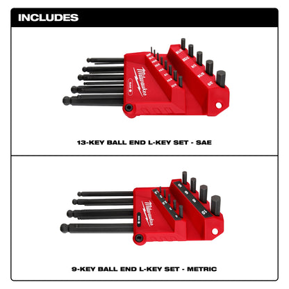 L-Key Set - 22 Pieces - Steel