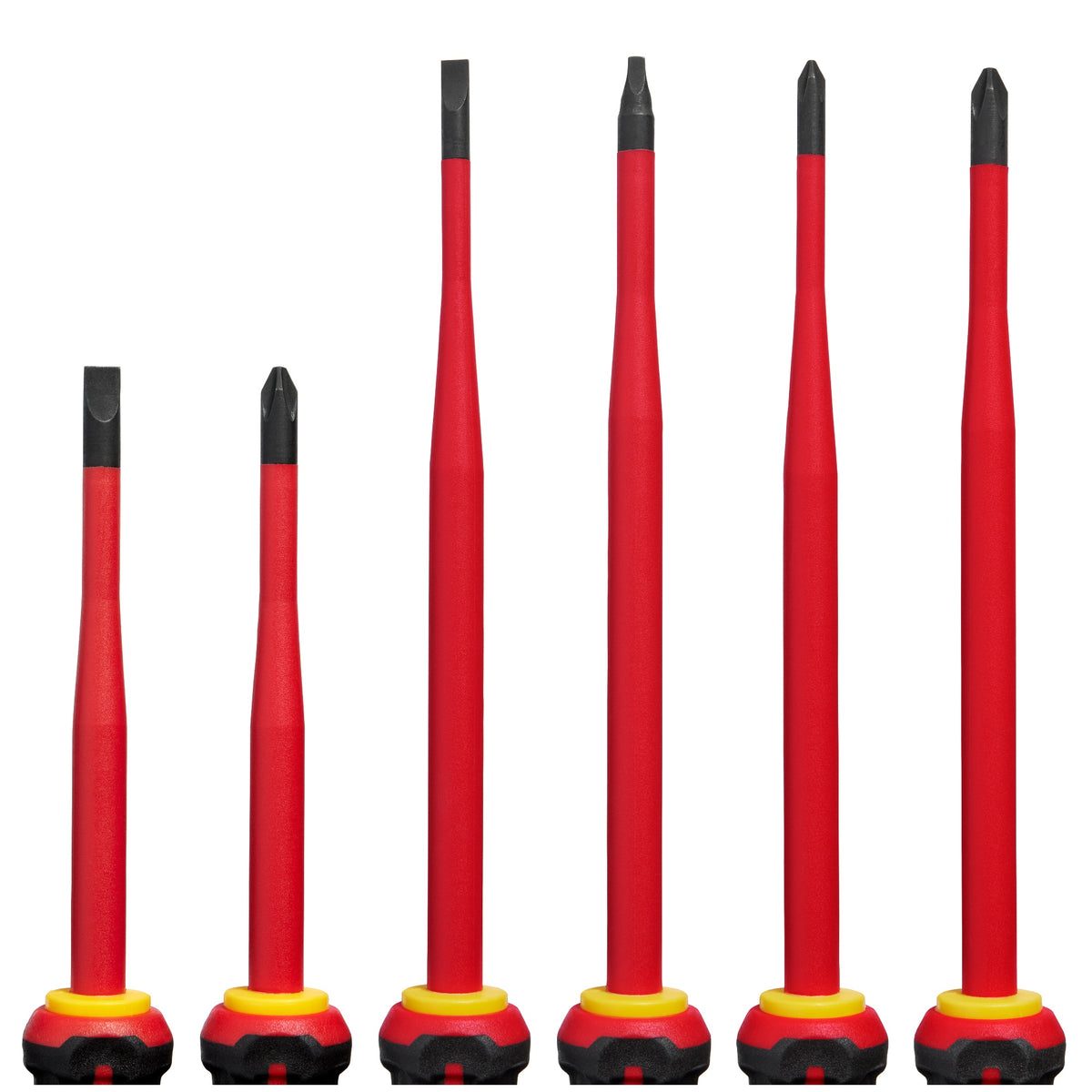 Screwdriver Set - 6 Pieces - Black/Red/Yellow