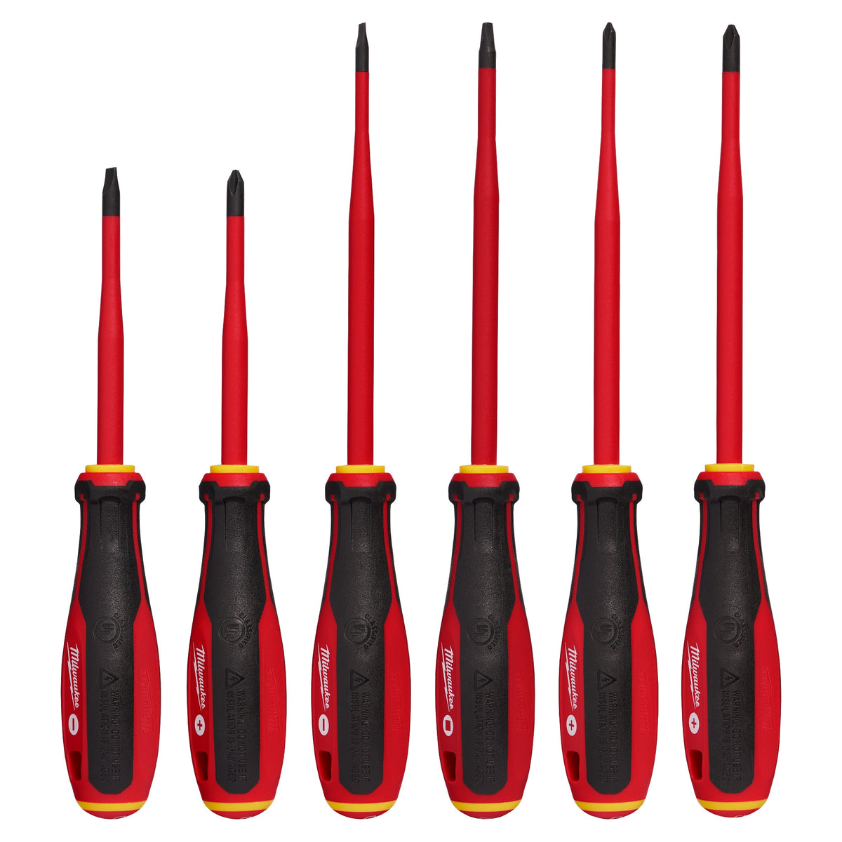 Screwdriver Set - 6 Pieces - Black/Red/Yellow