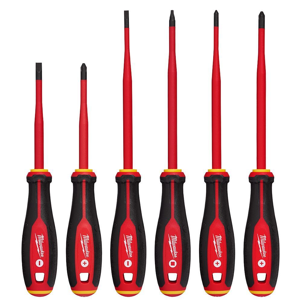 Screwdriver Set - 6 Pieces - Black/Red/Yellow