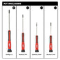 Screwdriver Set - Polished Chrome - 4 Pieces