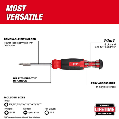 48-22 14-in-1 Screwdriver - 48-22-2907